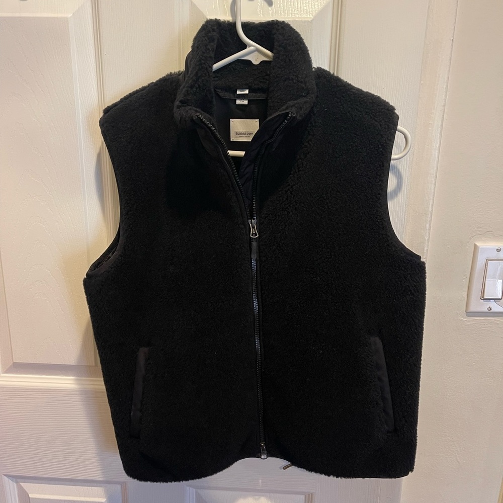 Burberry Wool Blend Logo Intarsia Vest View 2